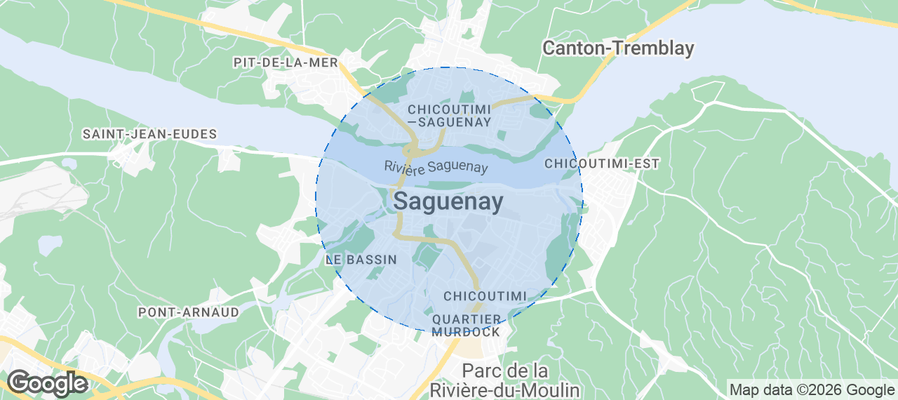 Ville de Saguenay Airbnb map